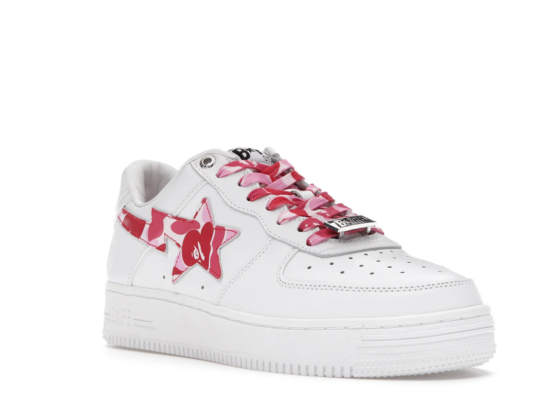 A Bathing Ape Bape Sta Low White ABC Camo Pink (2021) - vue secondaire A