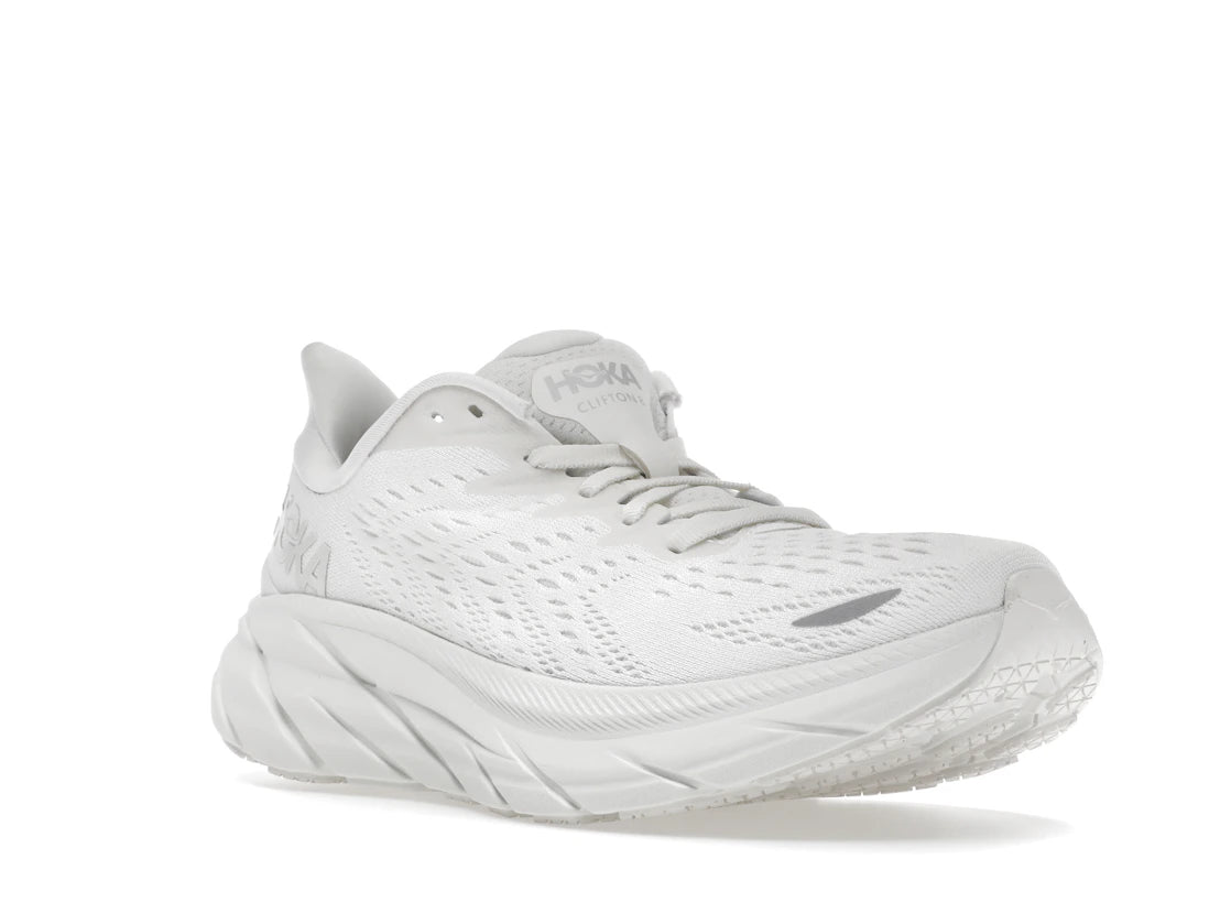 Hoka One One Clifton 8 White (Women's) - vue secondaire A