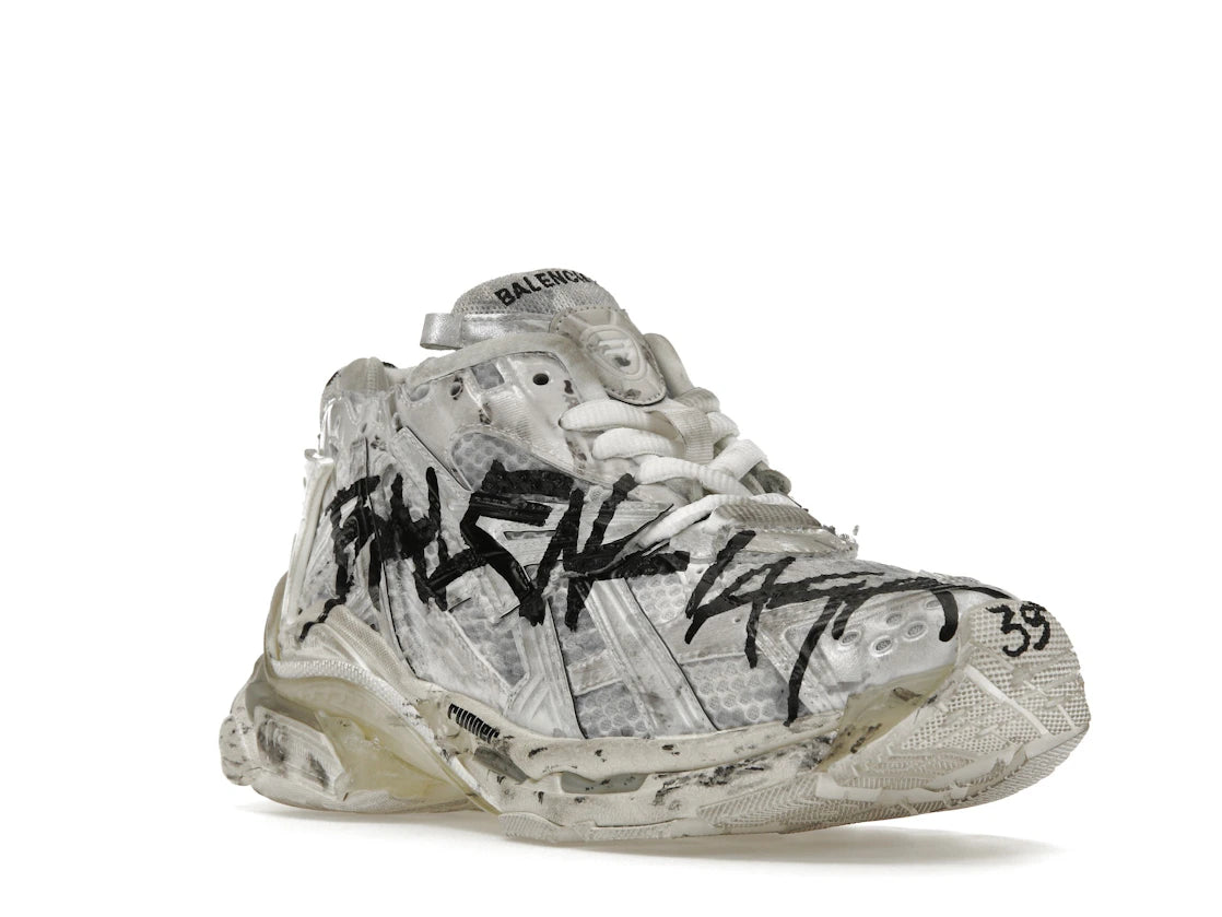 Balenciaga Runner Graffiti White - vue secondaire A