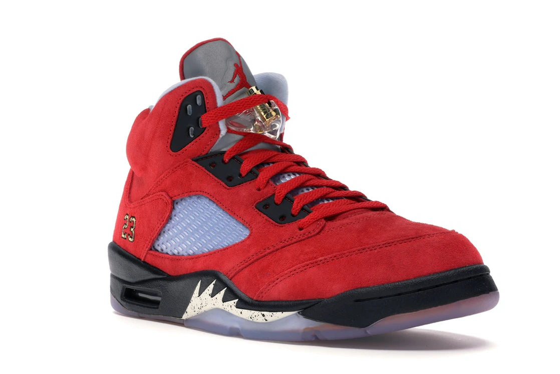 Jordan 5 Retro Trophy Room University Red (F&F) - vue secondaire A