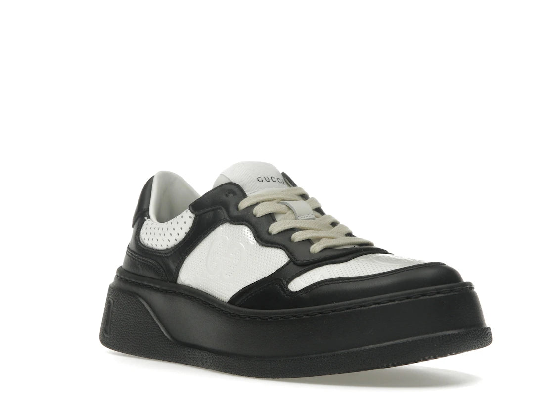 Gucci GG Embossed Sneaker Black White (Women's) - vue secondaire A
