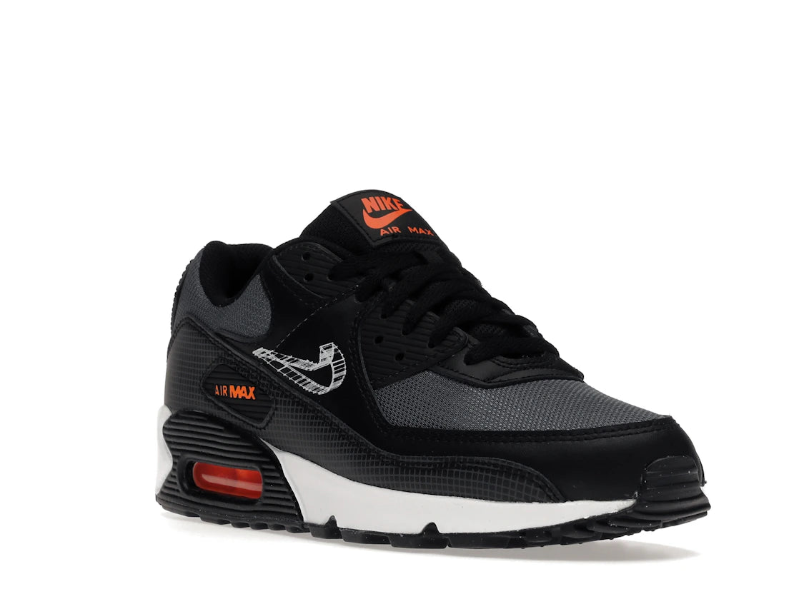Nike Air Max 90 3D Swoosh Black Grey Orange - vue secondaire A