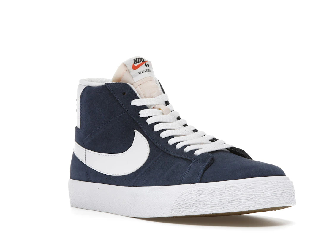 Nike SB Zoom Blazer Mid Navy White - vue secondaire A
