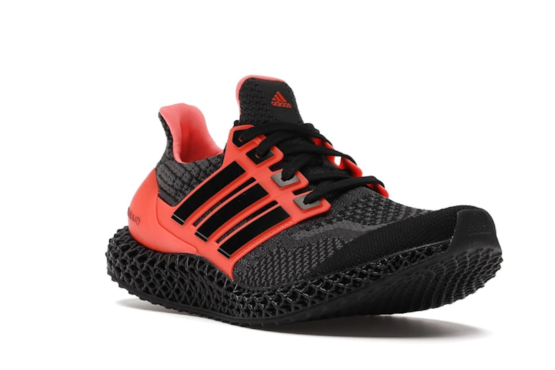 adidas Ultra 4D Core Black Solar Red - vue secondaire A