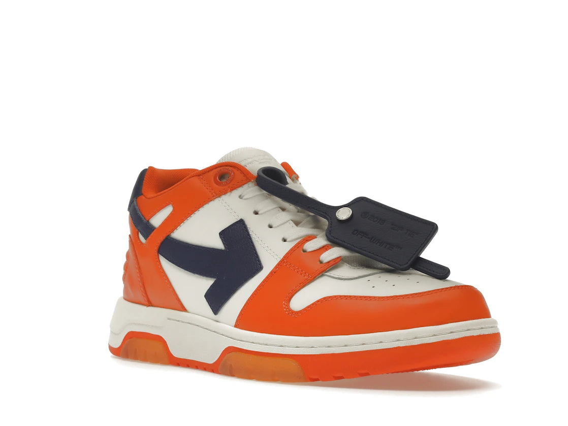 OFF-WHITE Out Of Office OOO Low Tops White Orange Blue - vue secondaire A