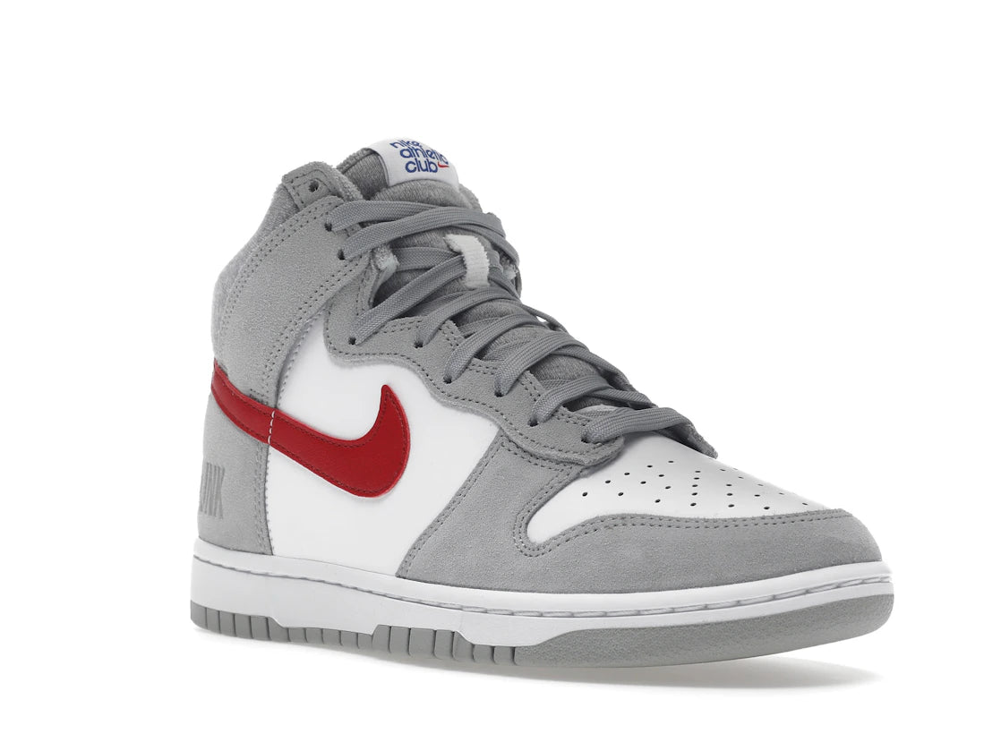 Nike Dunk High Light Smoke Grey Gym Red - vue secondaire A