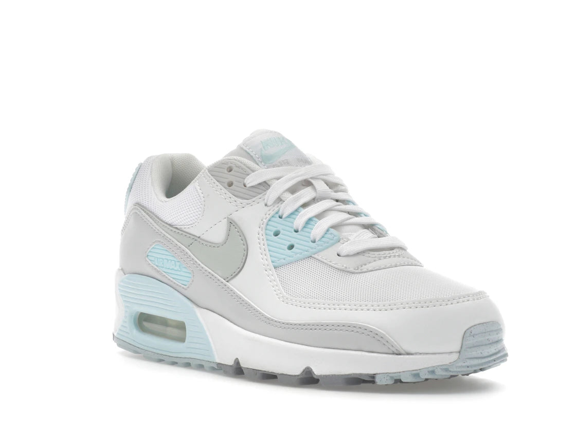 Nike Air Max 90 White Glacier Blue (Women's) - vue secondaire A