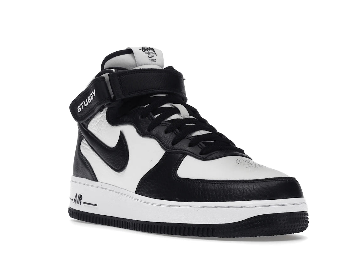 Nike Air Force 1 Mid Stussy Light Bone Black (TD) - vue secondaire A