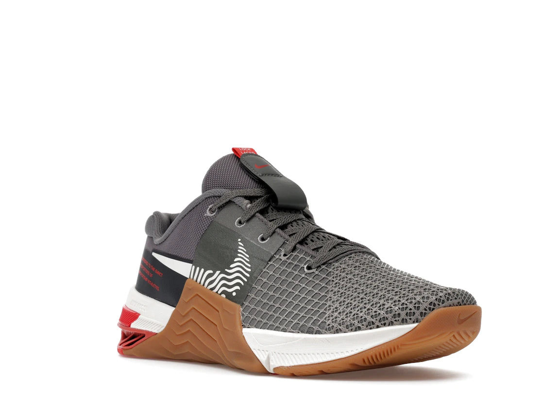 Nike Metcon 8 Flat Pewter Flat Pewter Light Crimson Gum - vue secondaire A