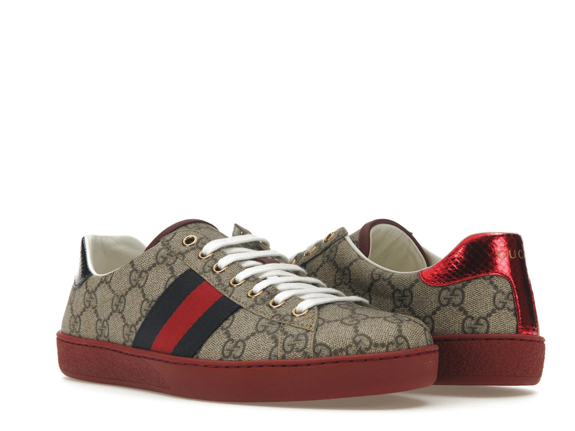 Gucci Ace GG Supreme Red - vue secondaire A