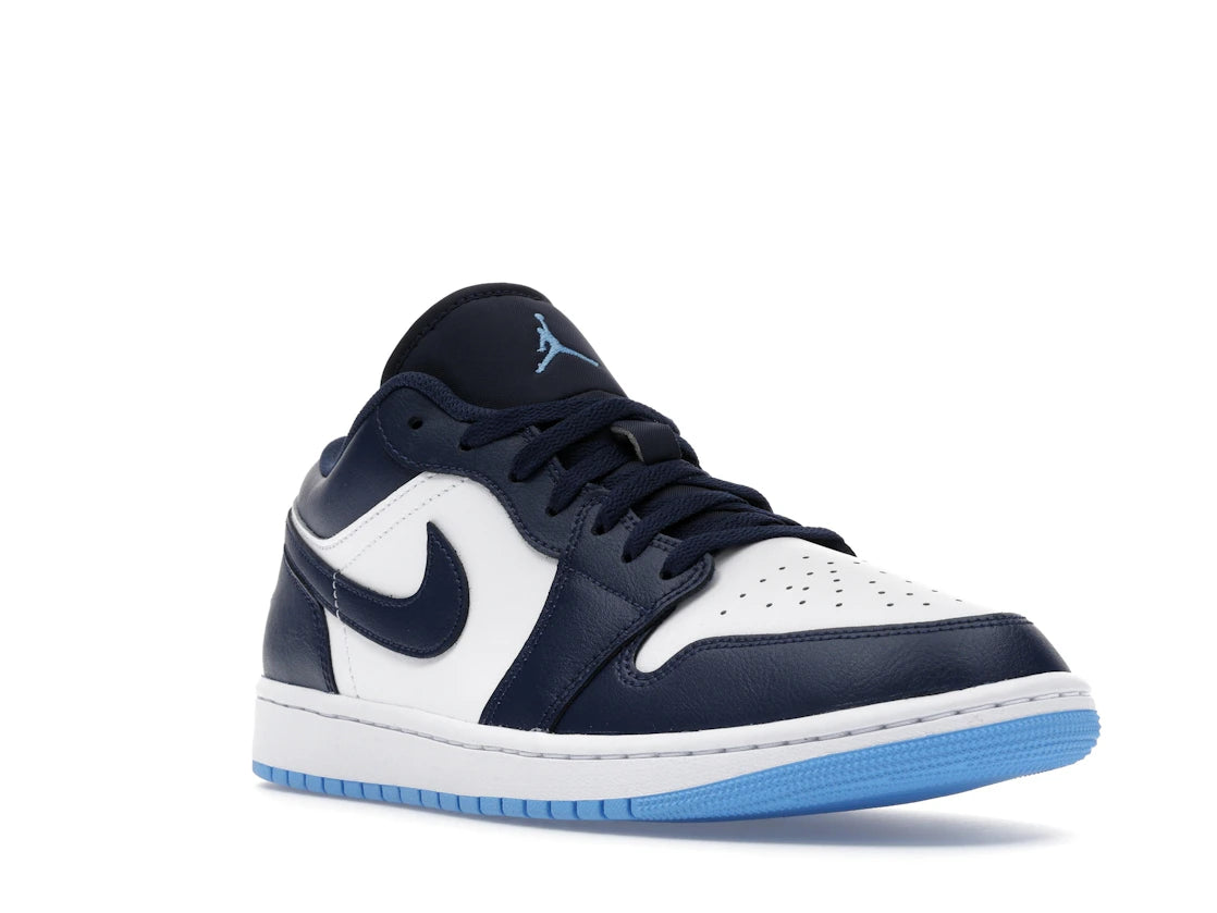 Jordan 1 Low Midnight Navy University Blue - vue secondaire A