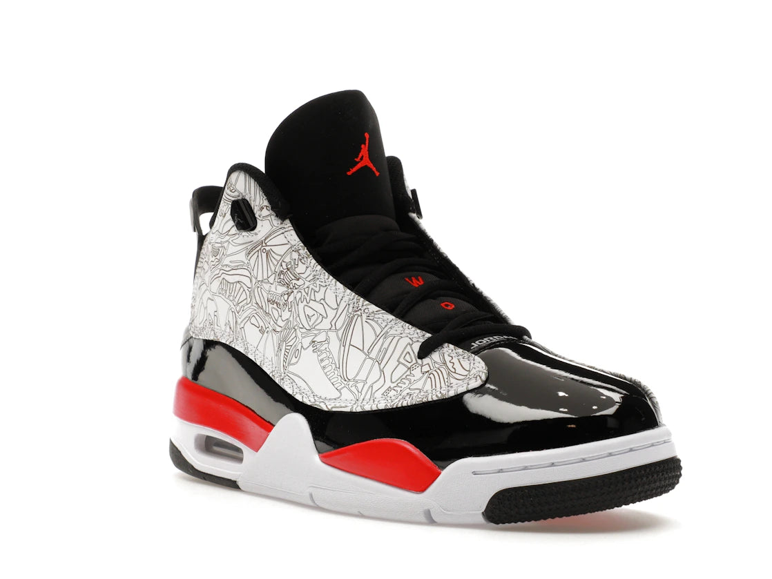 Jordan Dub Zero Fire Red - vue secondaire A