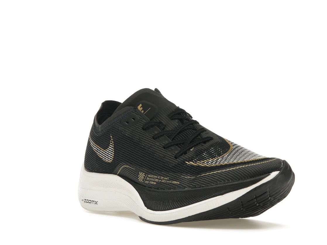 Nike ZoomX Vaporfly Next% 2 Black Metallic Gold Coin (Women's) - vue secondaire A