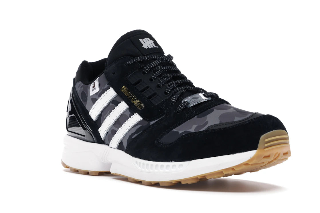 adidas ZX 8000 Bape Undefeated Black - vue secondaire A