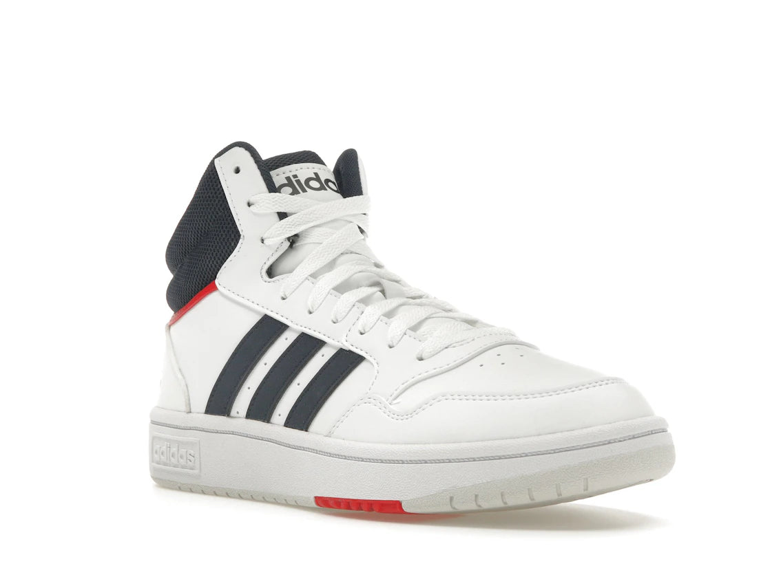 adidas Hoops 3.0 White Navy Red - vue secondaire A