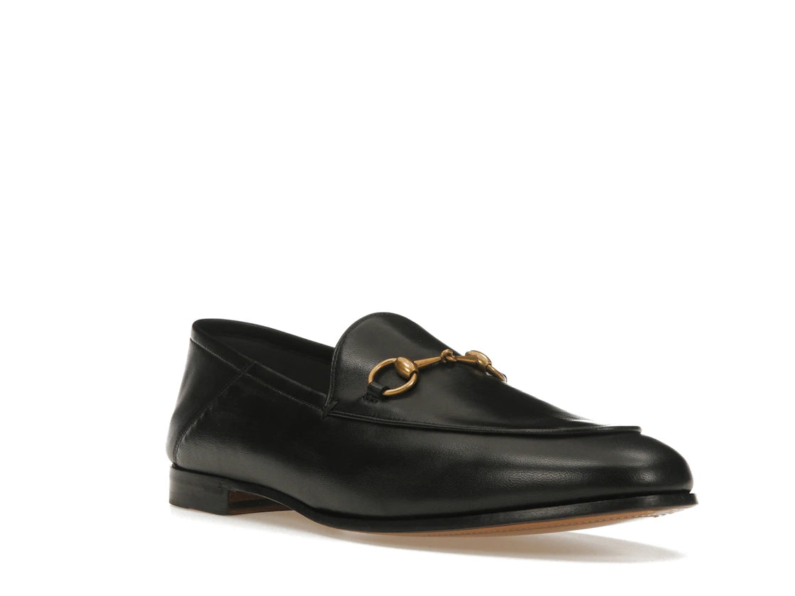 Gucci Horsebit Slip On Loafer Black Leather - vue secondaire A