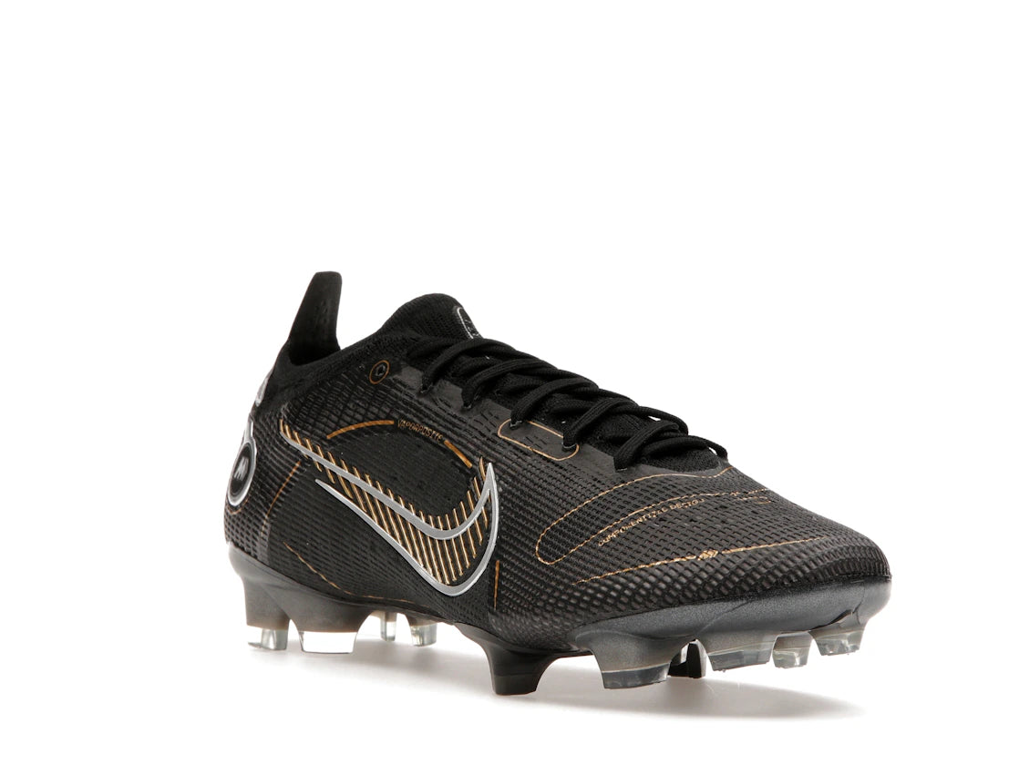 Nike Mercurial Vapor 14 Elite FG Black Metallic Silver Cave Stone Metallic Gold - vue secondaire A