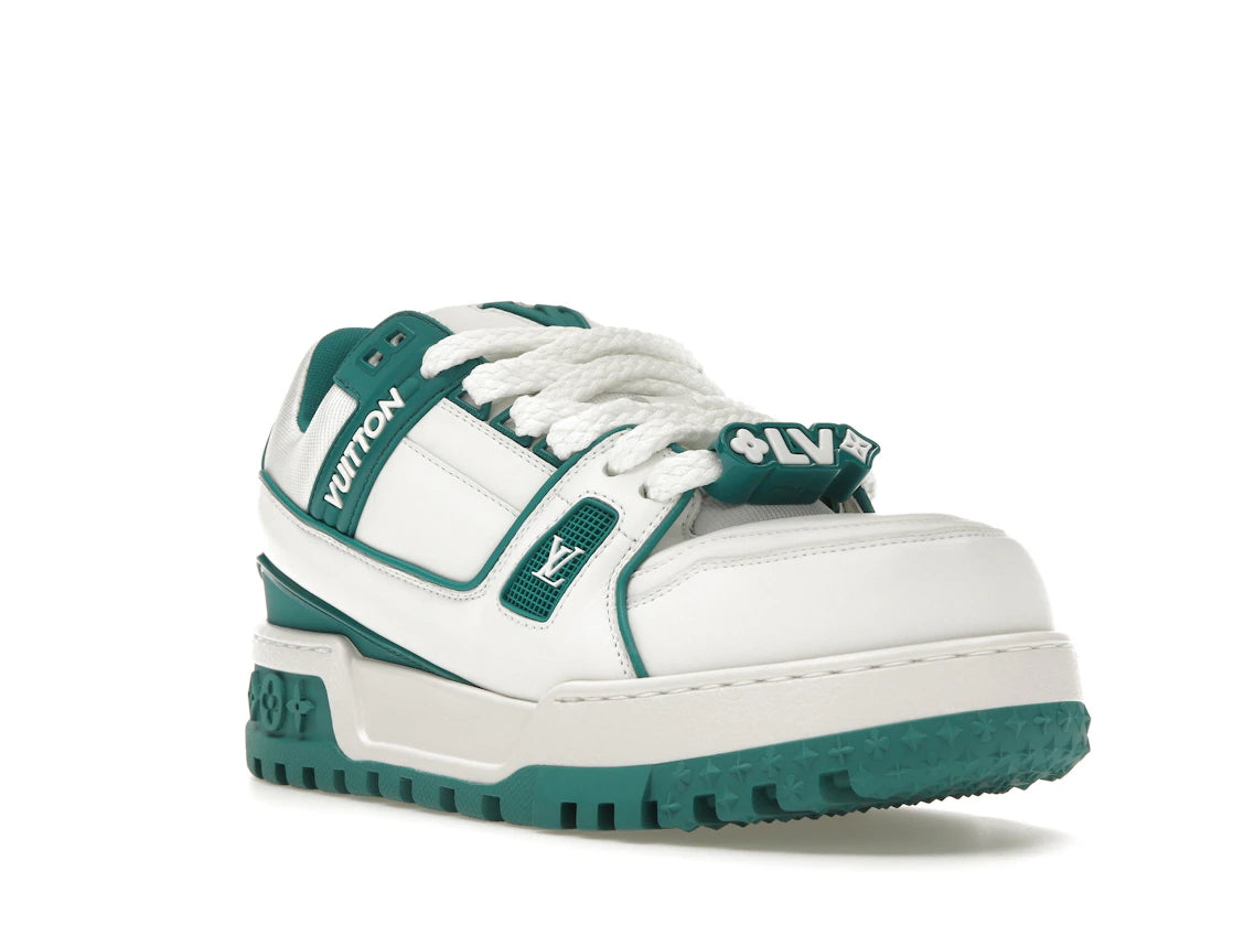 Louis Vuitton LV Trainer Maxi Sneaker White Green - vue secondaire A