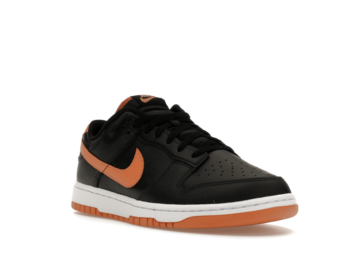 Nike Dunk Low Black Amber Brown - vue secondaire A