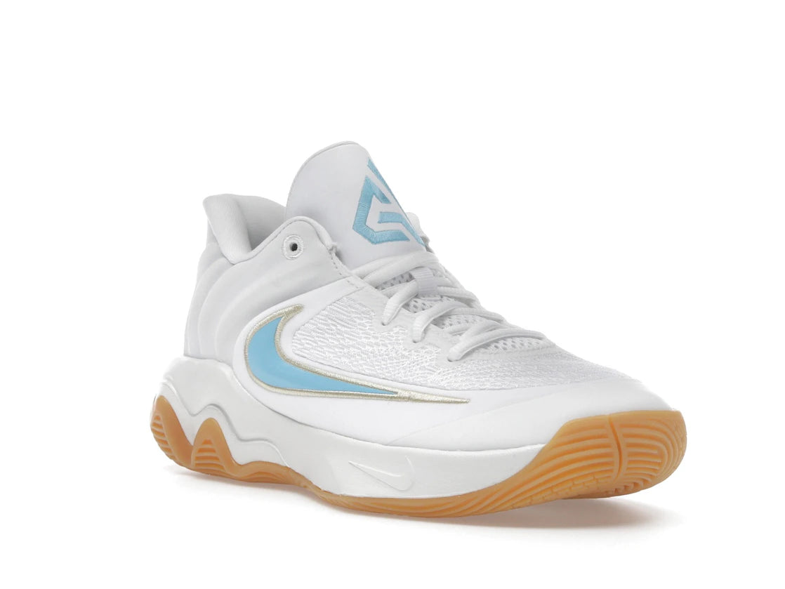 Nike Giannis Immortality 4 White Aquarius Blue - vue secondaire A