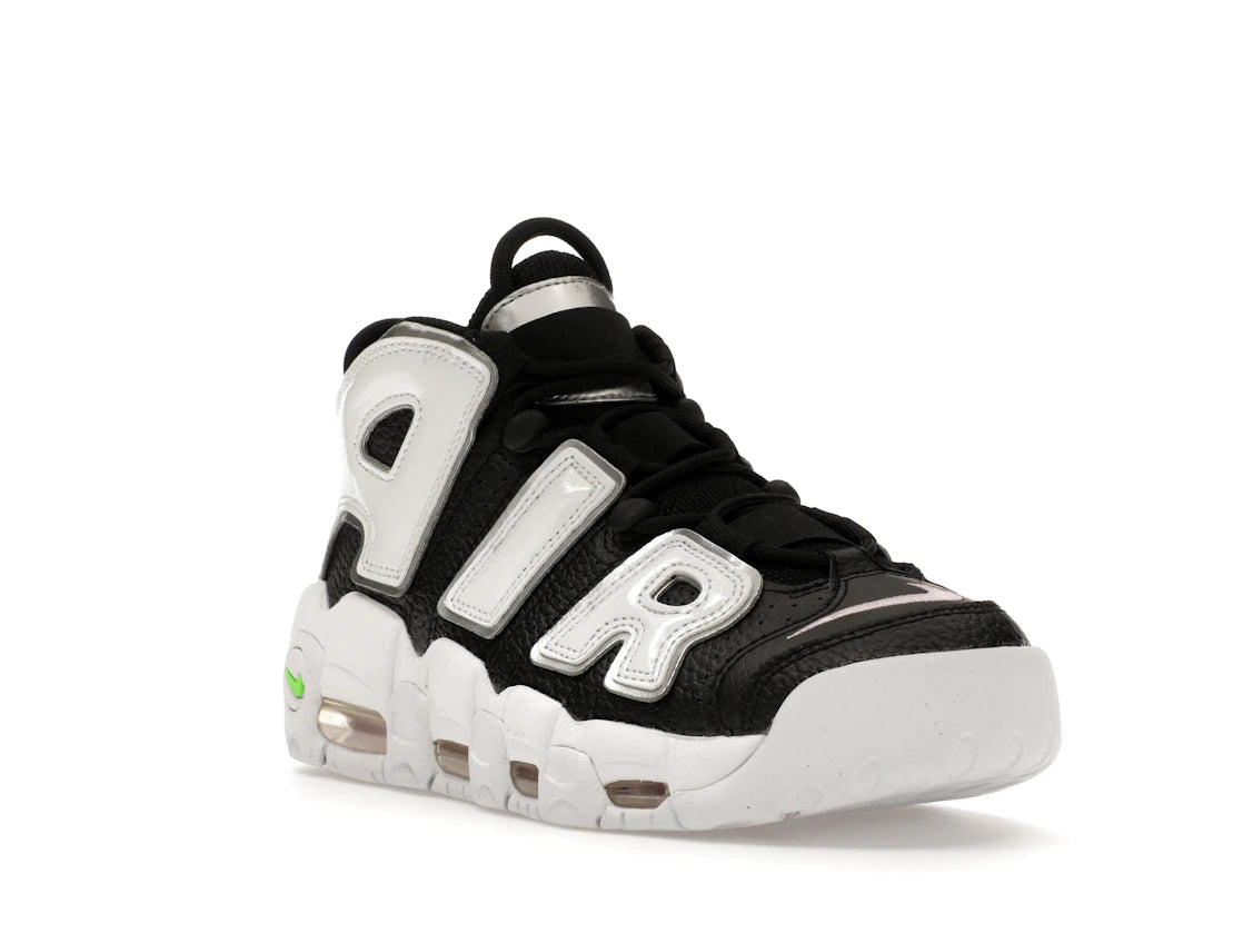 Nike Air More Uptempo Black White Green (Women's) - vue secondaire A