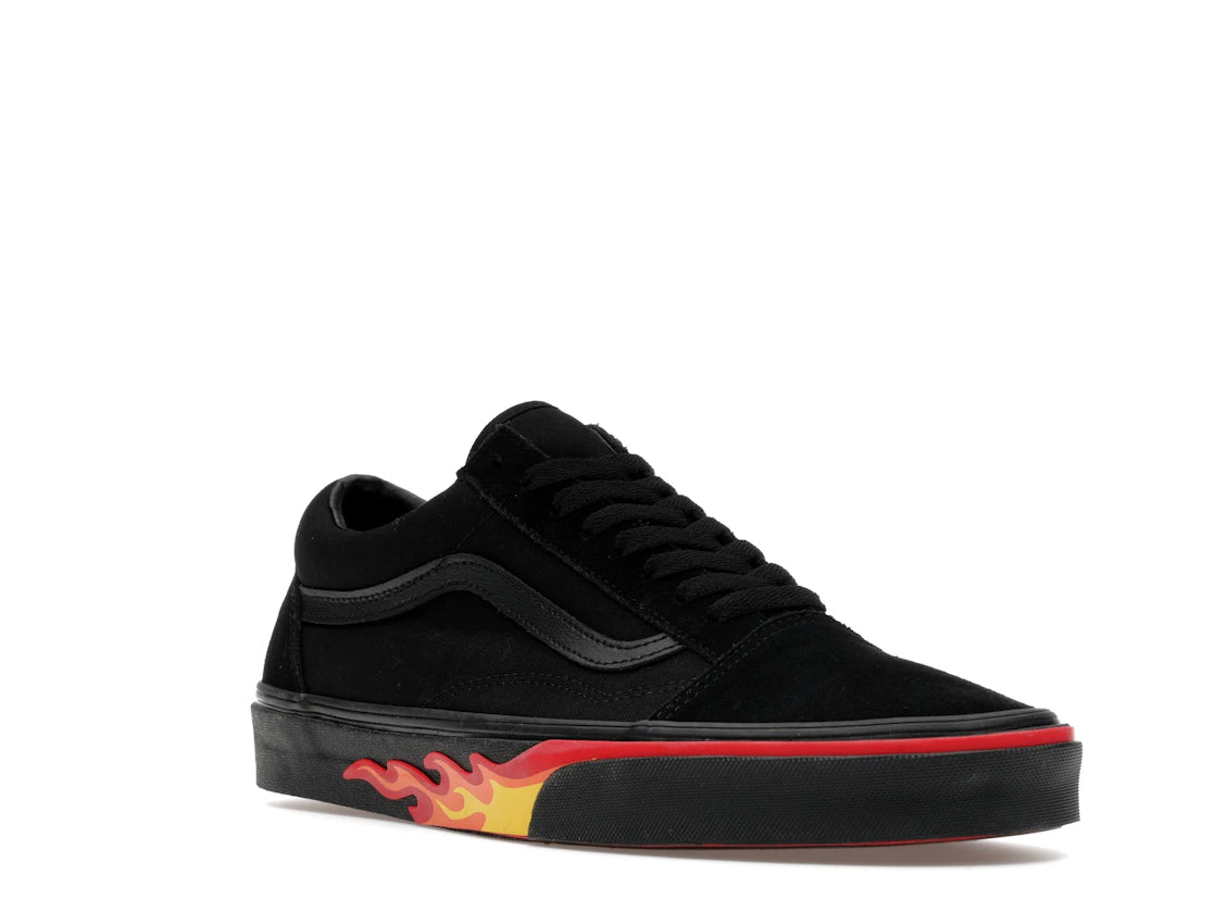 Vans Old Skool Black Flame Wall - vue secondaire A