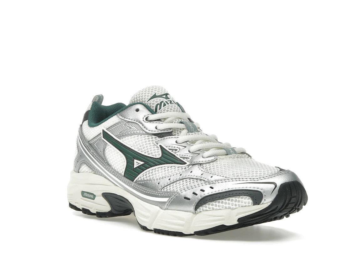 Mizuno MXR Schneeweiß Bistrogrün Silber - vue secondaire A