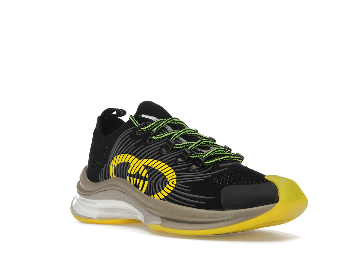 Gucci Run Black Yellow Beige - vue secondaire A