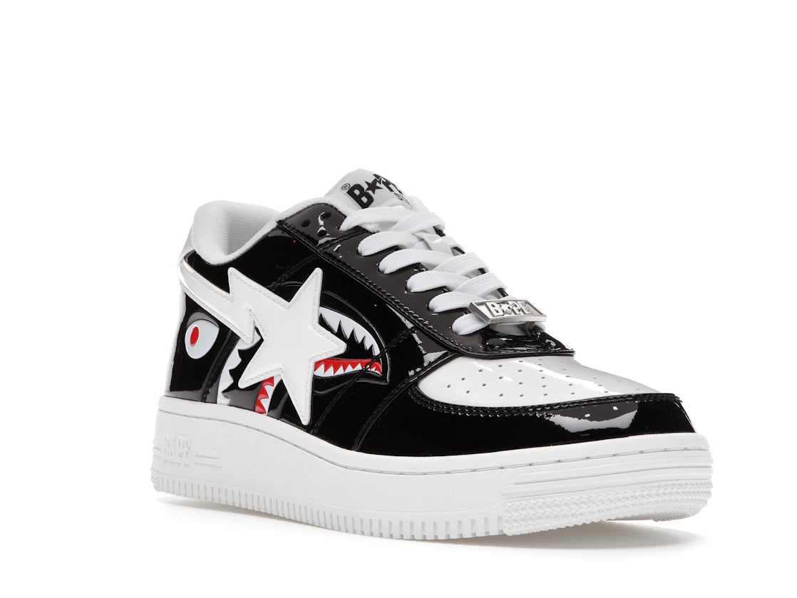 A Bathing Ape Bape Sta Low Color Block Shark Black - vue secondaire A