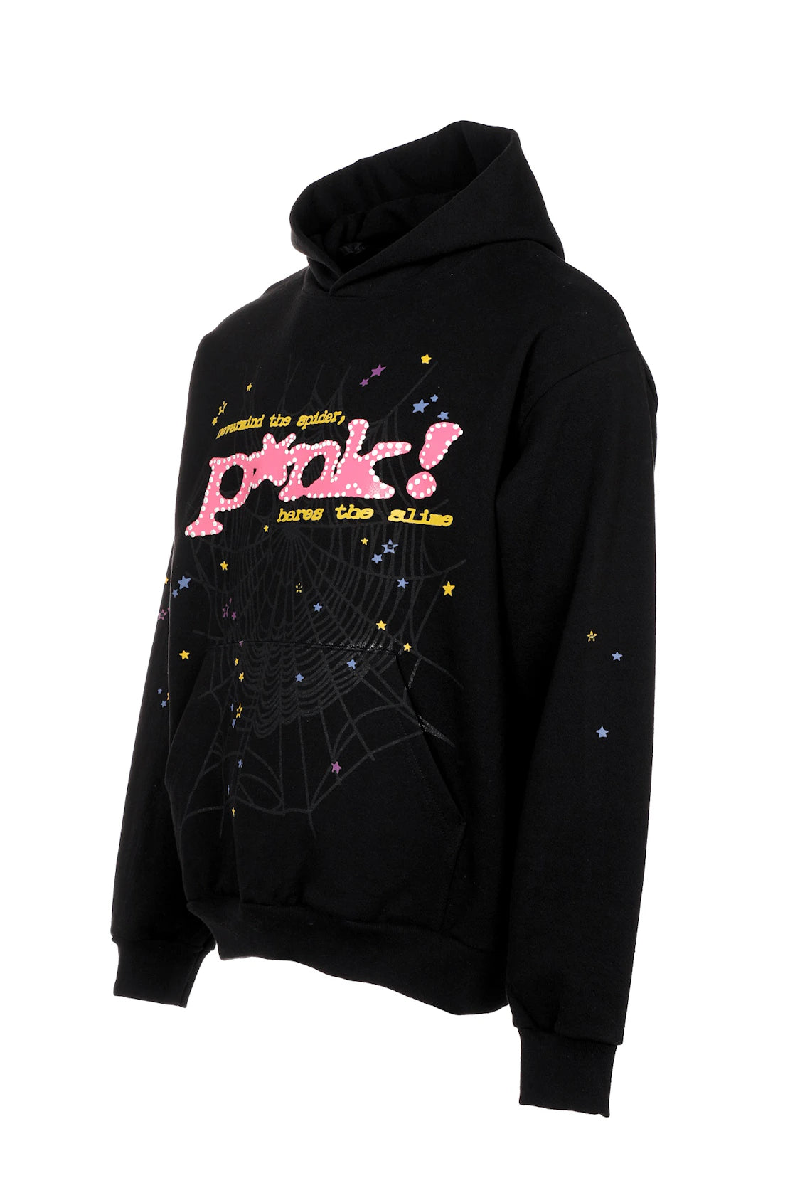 Sp5der P*NK Hoodie Black - vue secondaire A