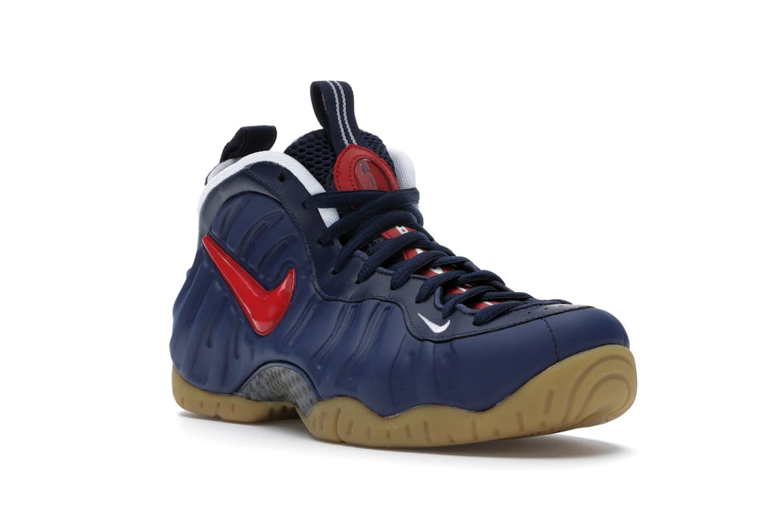 Nike Air Foamposite Pro Blue Void University Red - vue secondaire A