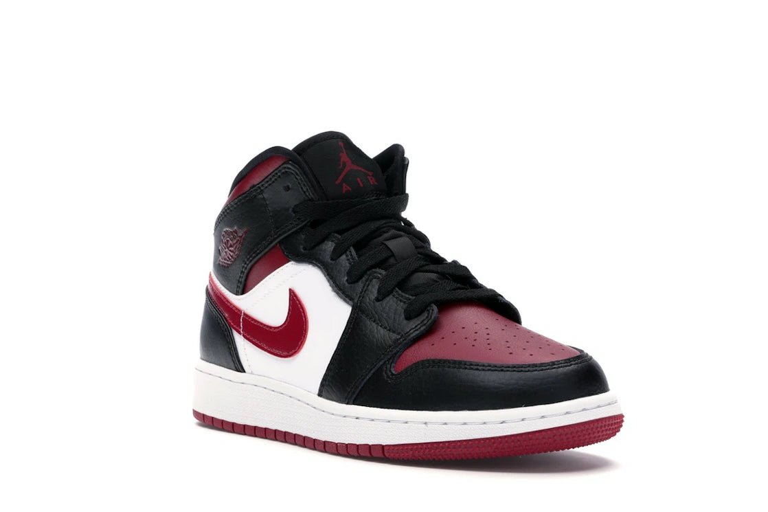 Jordan 1 Mid Bred Toe (GS) - vue secondaire A