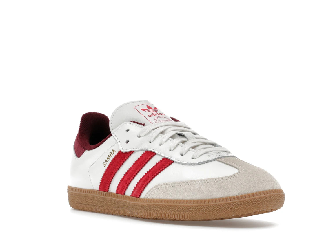 adidas Samba OG White Better Scarlet Shadow Red - vue secondaire A