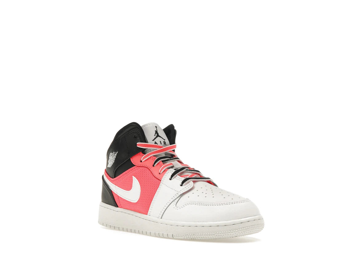Jordan 1 Mid SE White Black Infrared (GS) - vue secondaire A