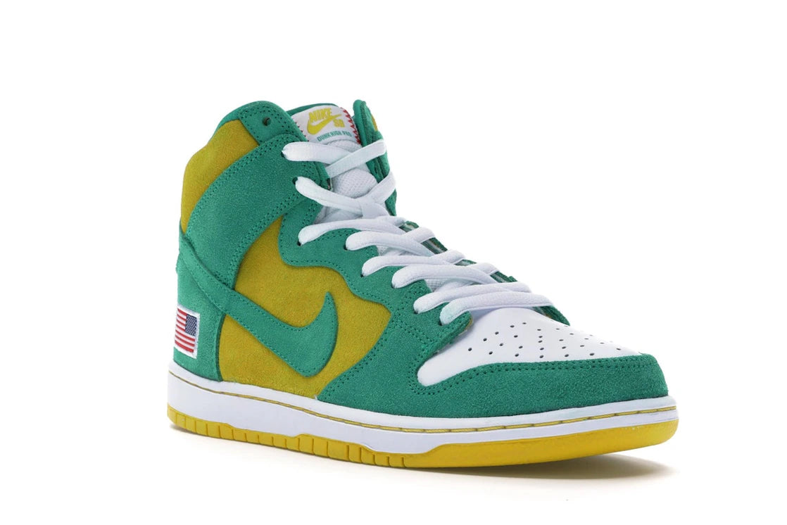 Nike SB Dunk High Oakland Athletics - vue secondaire A