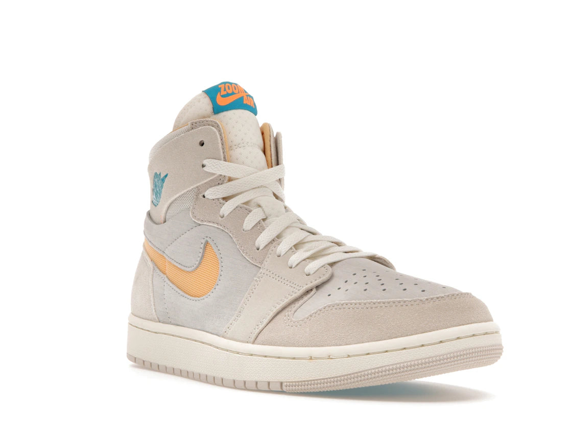 Jordan 1 Zoom CMFT 2 Orewood Brown Bright Citrus Sail - vue secondaire A