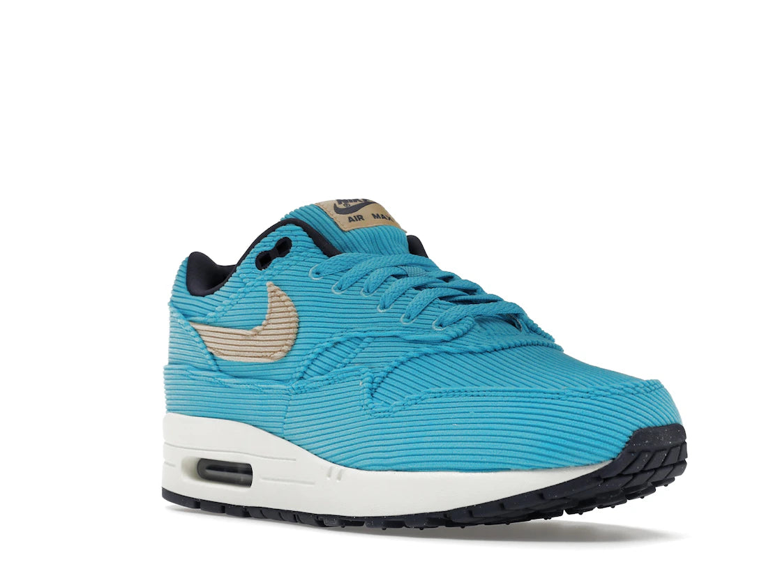 Nike Air Max 1 Corduroy Baltic Blue - vue secondaire A
