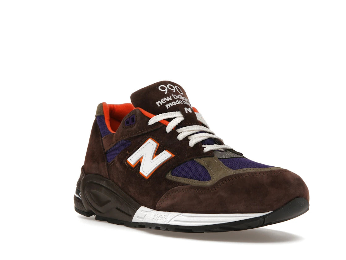 New Balance 990v2 MiUSA Brown Purple - vue secondaire A