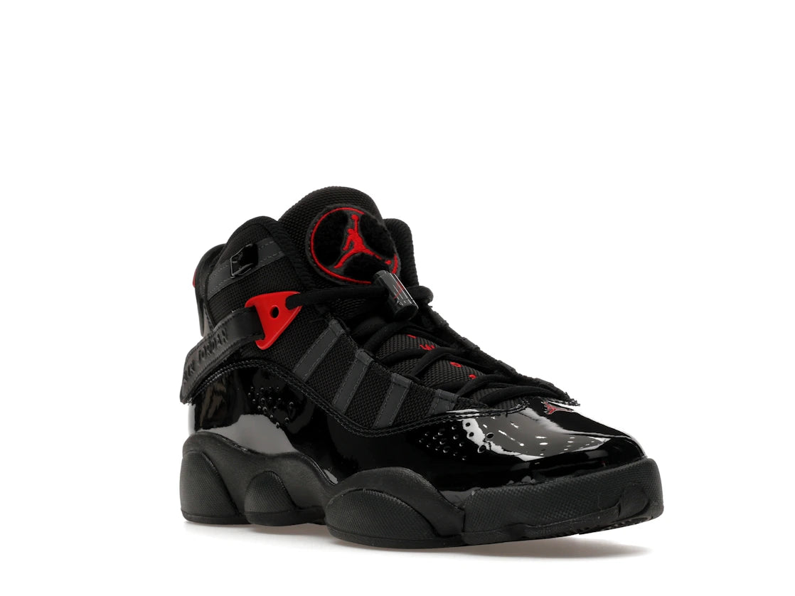 Jordan 6 Rings Black Anthracite Fire Red (GS) - vue secondaire A