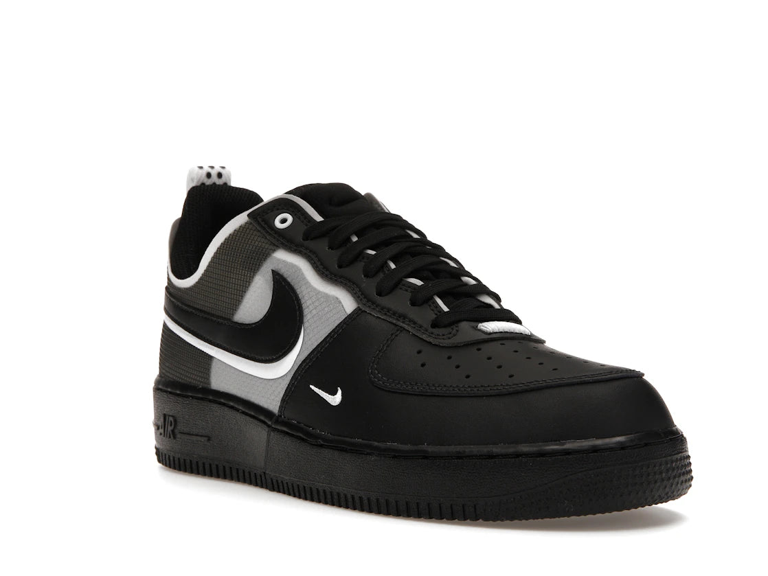 Nike Air Force 1 Low React Black White - vue secondaire A