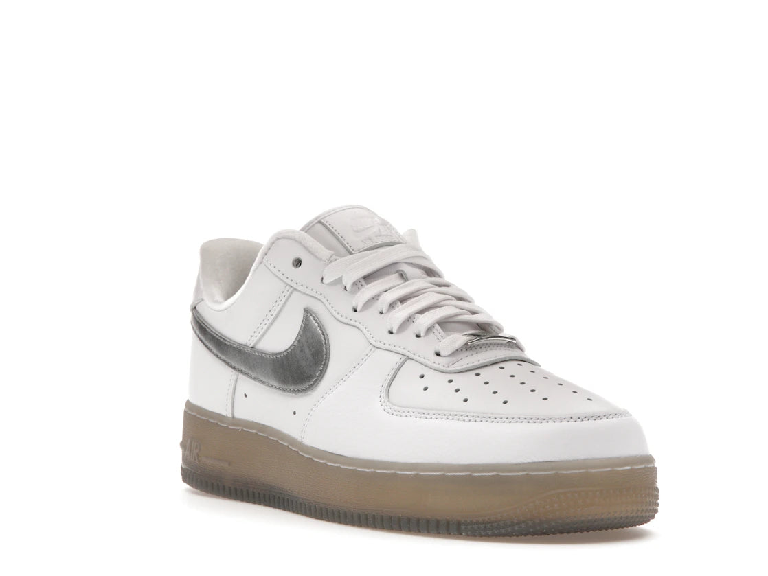 Nike Air Force 1 Low '07 PRM White Metallic Silver - vue secondaire A