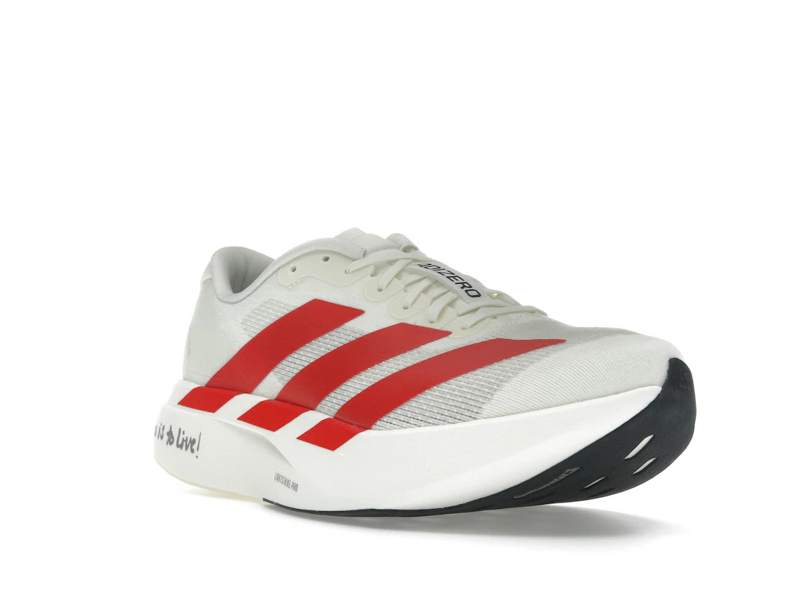 adidas Adizero EVO SL Off White Better Scarlet - vue secondaire A