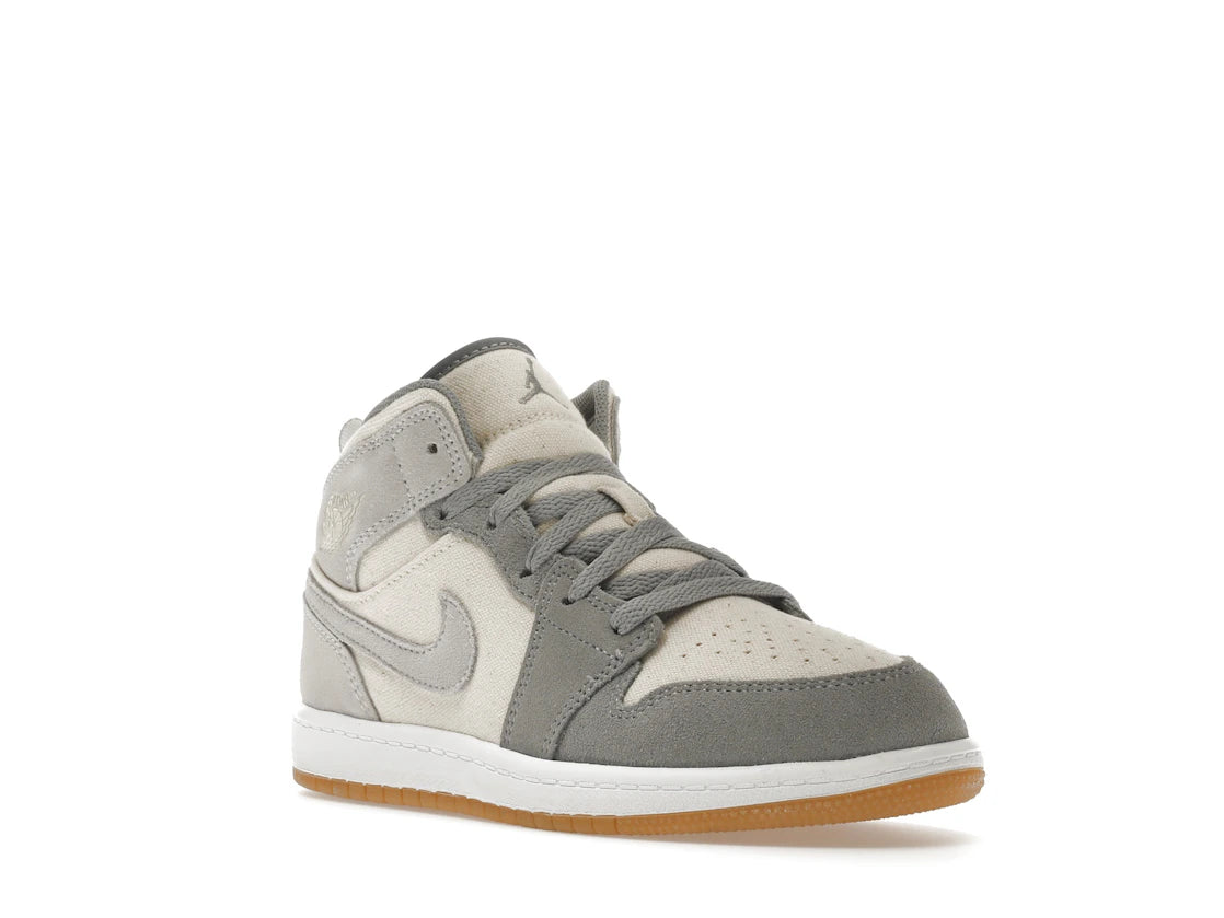 Jordan 1 Mid SE Coconut Milk Particle Grey (PS) - vue secondaire A