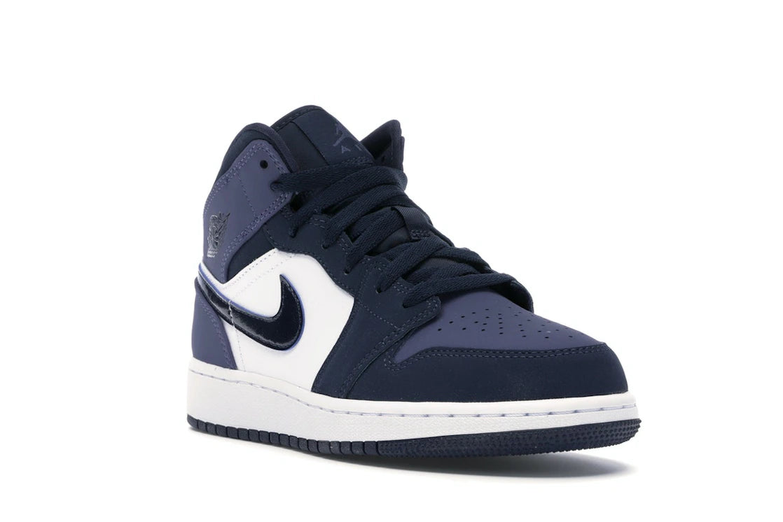 Jordan 1 Mid Sanded Purple (GS) - vue secondaire A