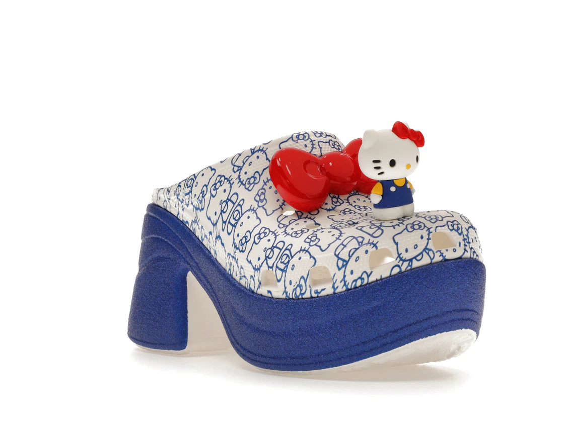 Crocs Siren Clog Hello Kitty 50th Anniversary Blue Glitter - vue secondaire A