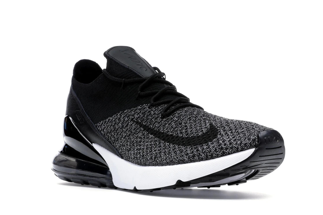 Nike Air Max 270 Flyknit Black White - vue secondaire A