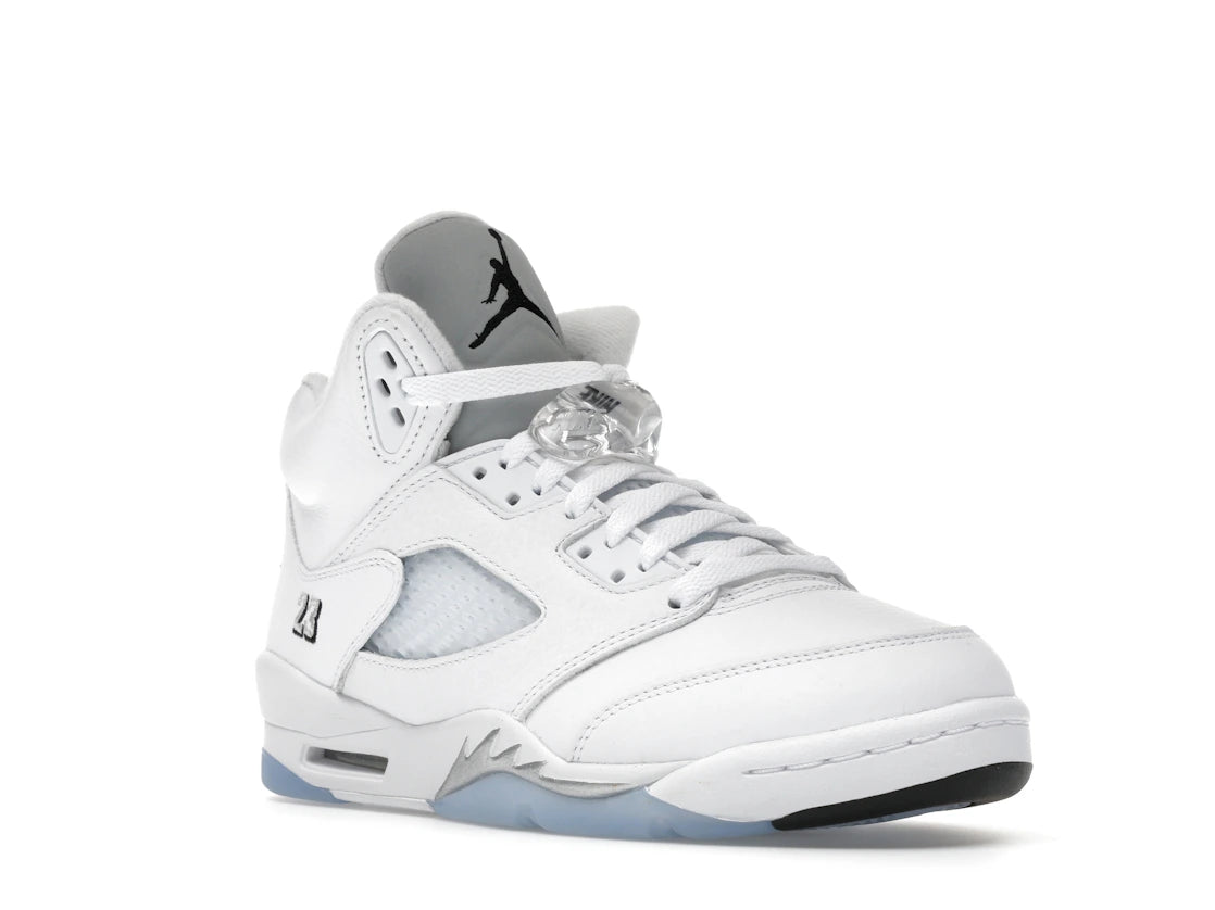 Jordan 5 Retro White Metallic (2026) (GS) - vue secondaire A