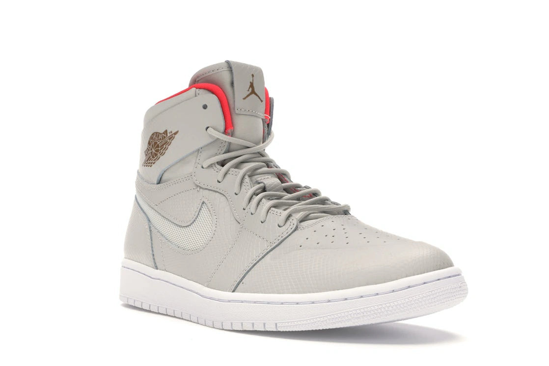 Jordan 1 Retro High Nouveau Pure Platinum Bright Crimson - vue secondaire A