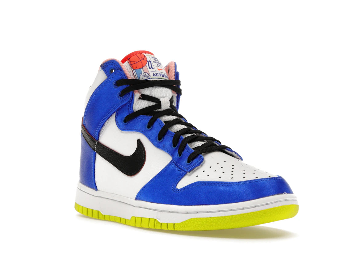 Nike Dunk High Blue Satin (Women's) - vue secondaire A