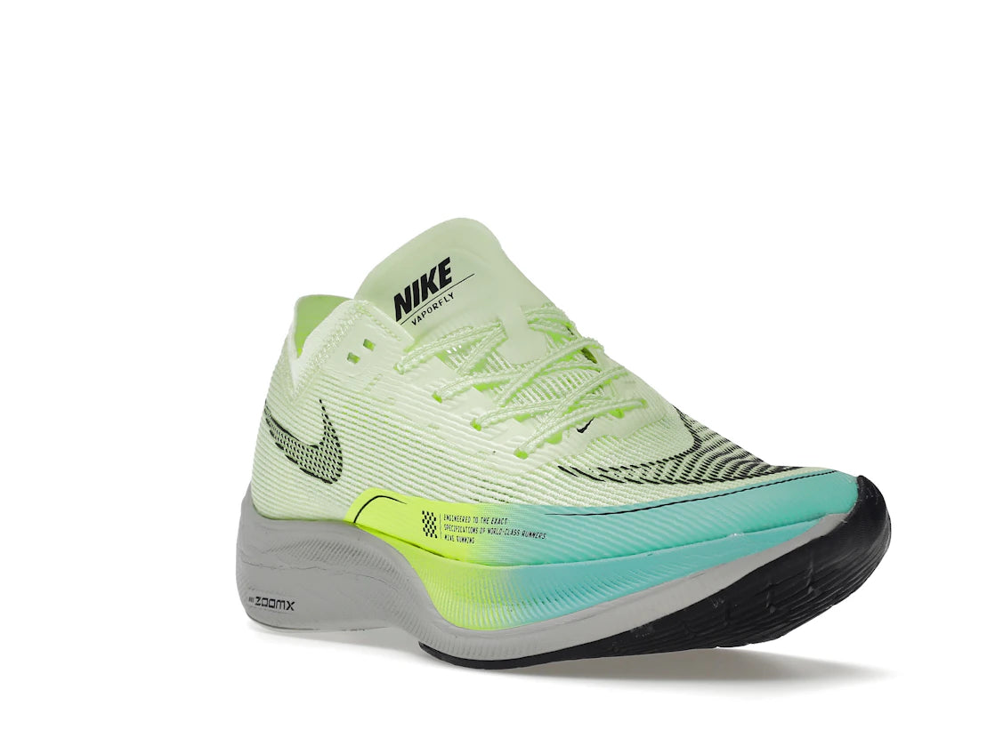 Nike ZoomX Vaporfly Next% 2 Barely Volt Turquoise (Women's) - vue secondaire A